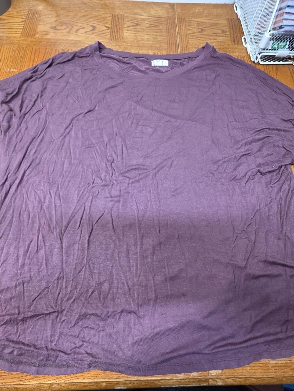 Maurices 24/7 Soft 3/4 Sleeve Plus Size 3X Top Dusty Rose